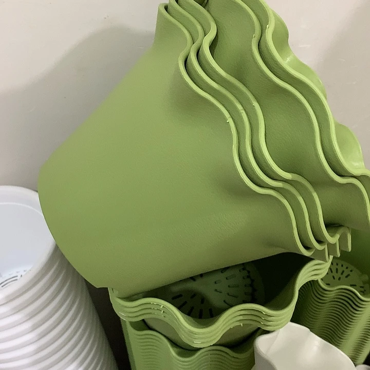 荷叶口28高20果绿5个无托