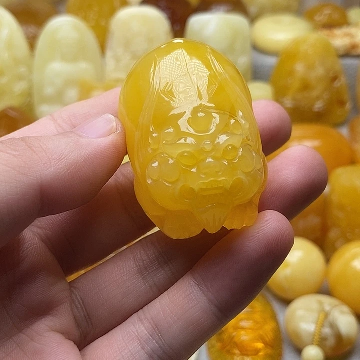 琥珀颈饰未镶嵌琥珀蜜蜡吊坠