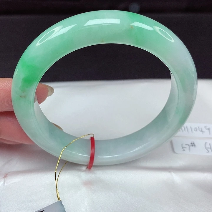 翡翠未镶嵌手镯57圈049