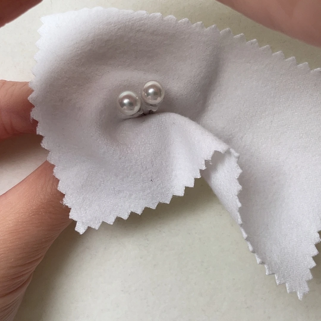 海水珍珠银S925镶嵌耳饰