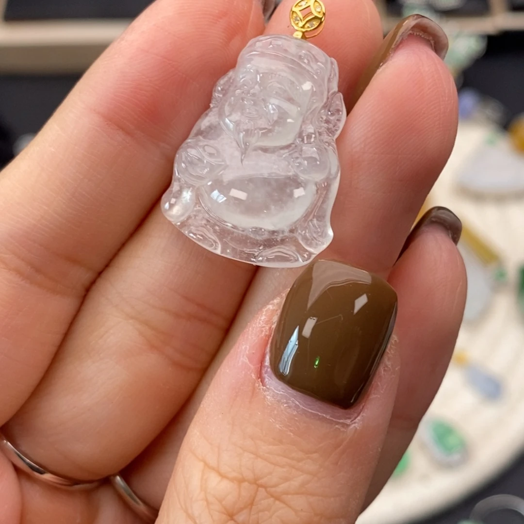 翡翠18K金镶嵌颈饰翡翠