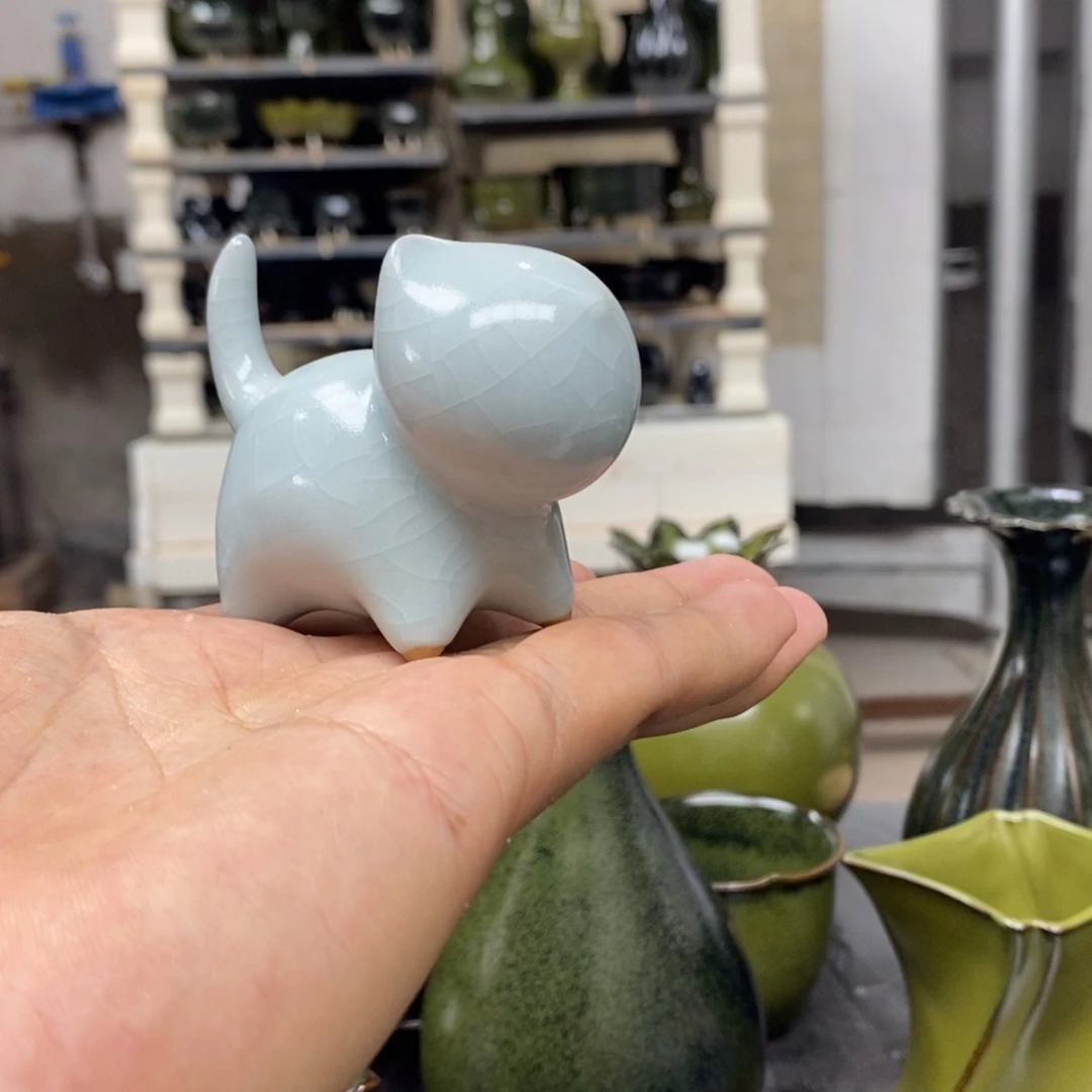 昔***年抱朴汝瓷仿古微瑕