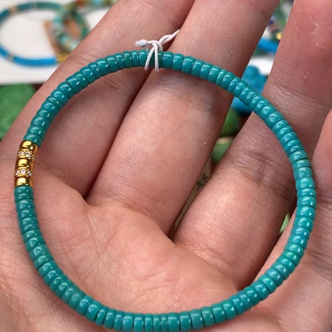 绿松石未镶嵌直切卡3.5