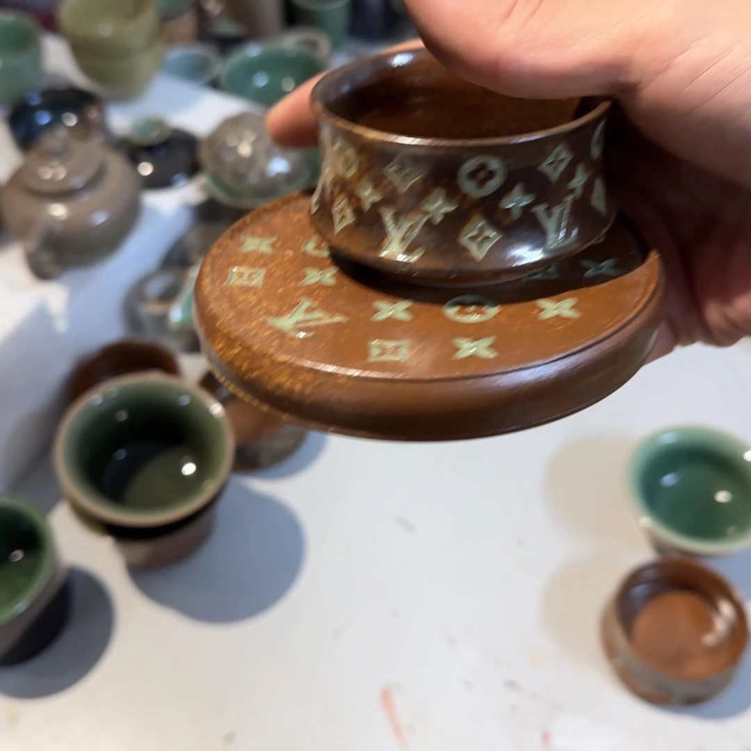小金茶具青瓷茶器