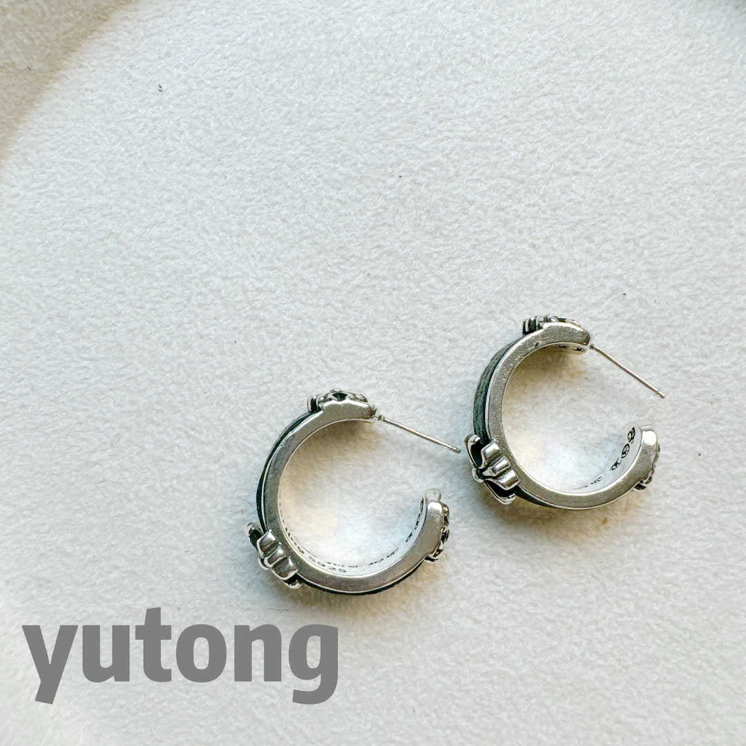 铜合金皮质耳饰 【雨桐轻奢饰品】设计款耳环YT02962#2