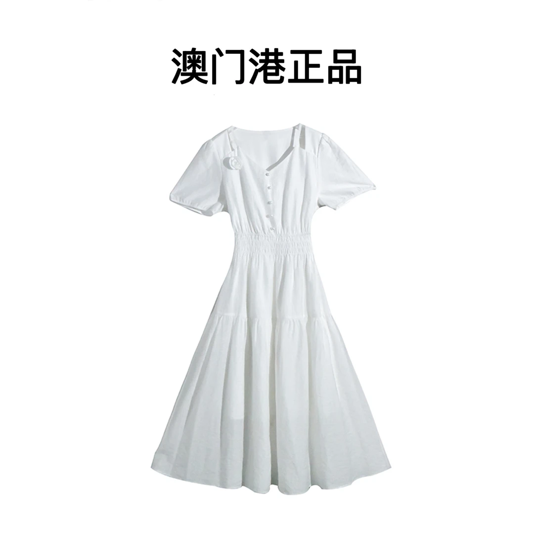 澳门港正品中长款常规弹力通勤风衣翻领系带时尚外套#L-8454