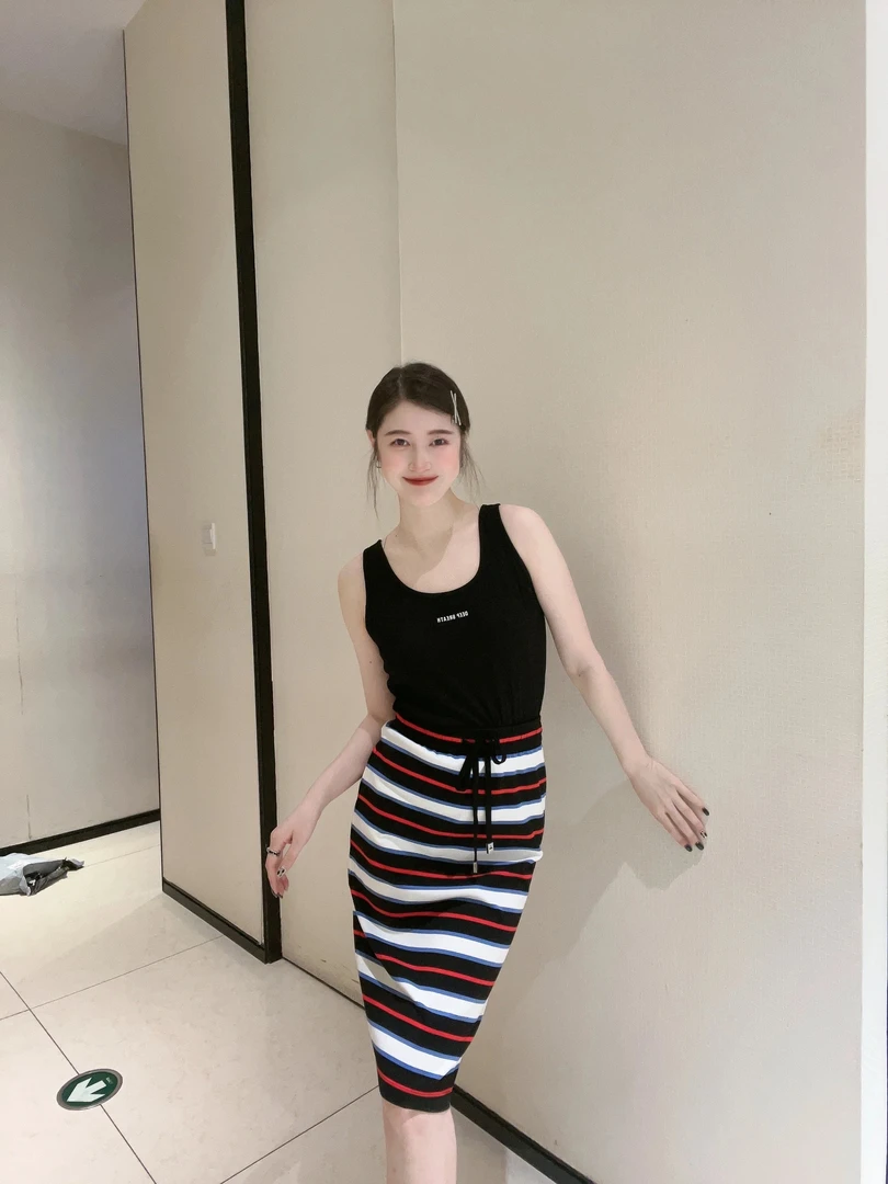 不支持退换/条纹半裙 1200114