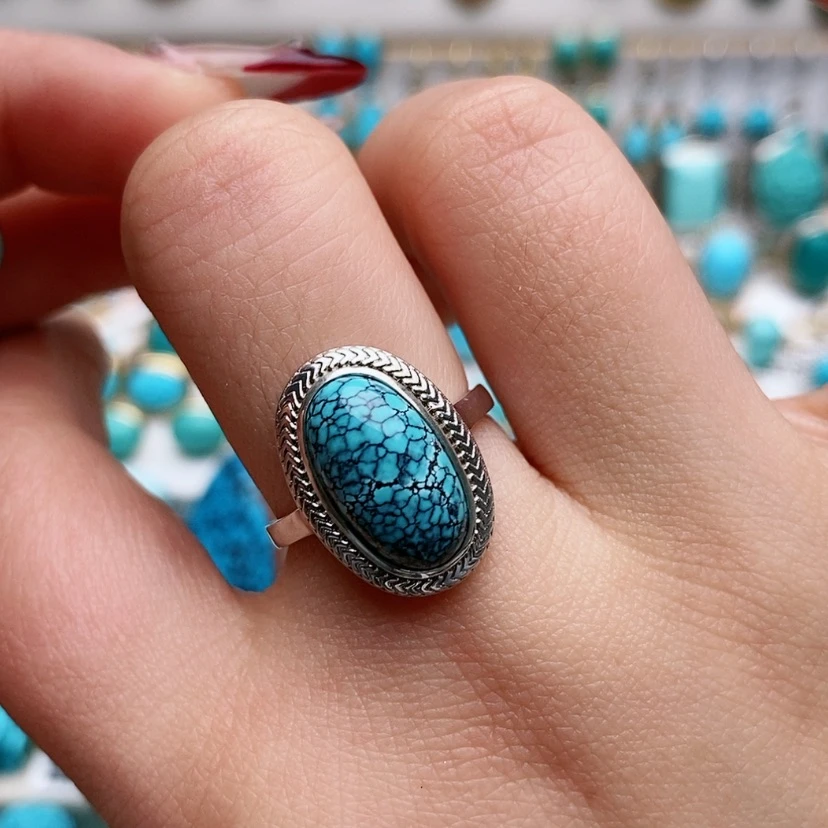 【闪购商品】绿松石珠宝奇石银S925镶嵌