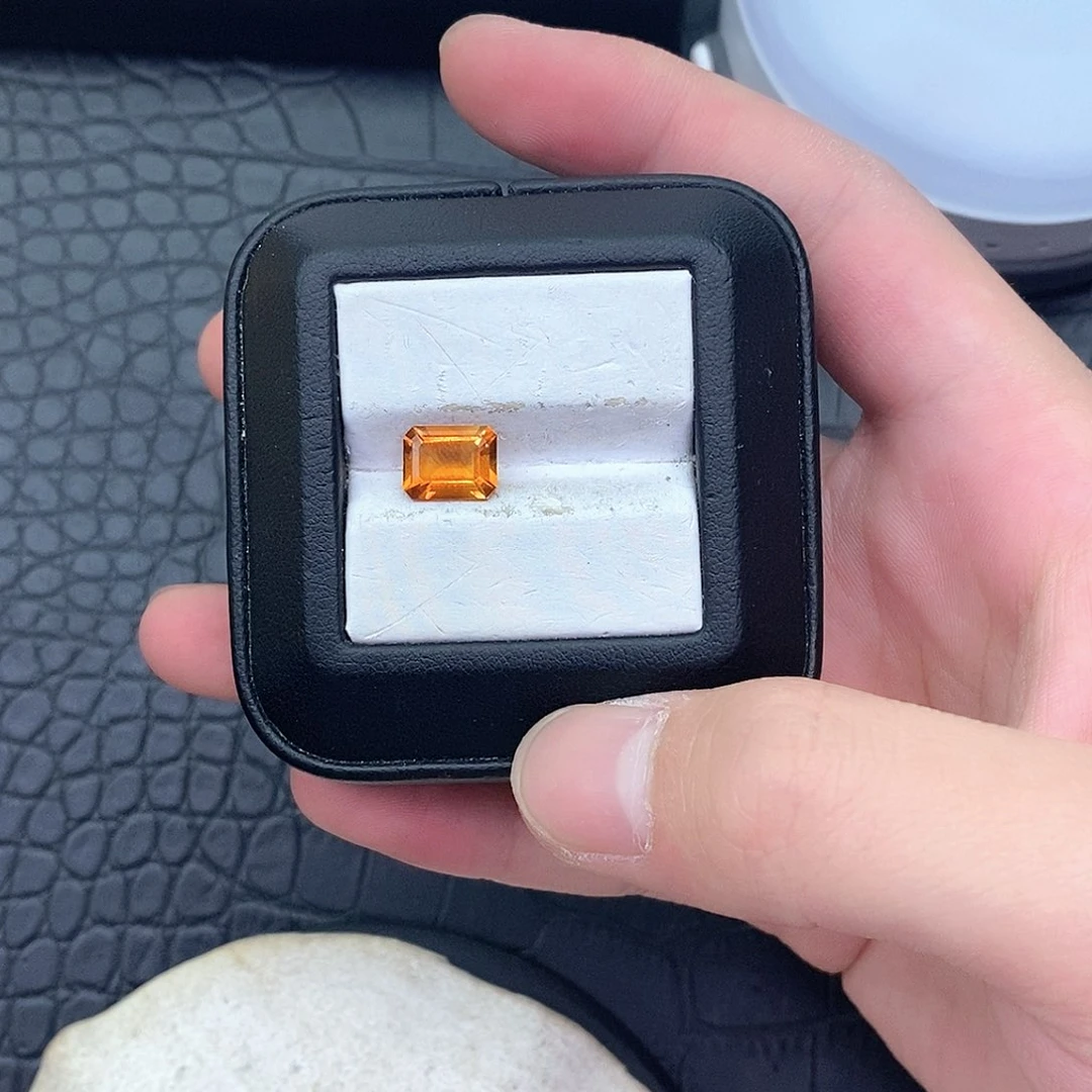 纯天然无优化黄水晶G裸石定制未镶嵌黄晶葫***弟