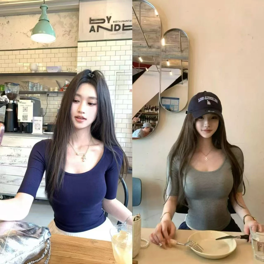 徐秋阳  五分甜2.0（小版型）夏季新款百搭时尚休闲短袖13051