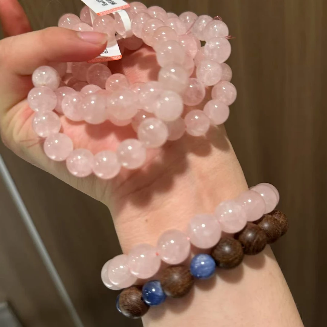 天然马粉水晶手串单圈手链女款送女朋友礼物小众首饰时尚