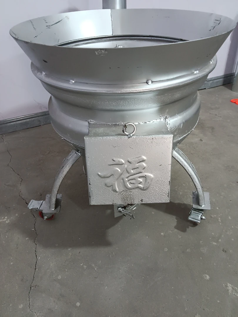 66单汽车轮毂柴火灶
