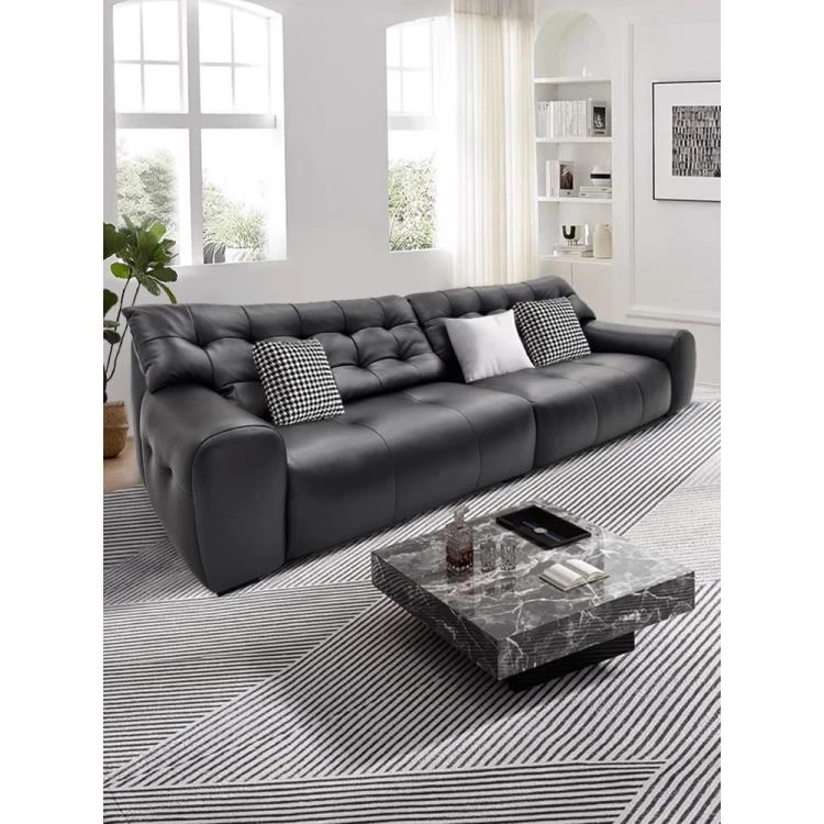 法式复工大黑熊真皮沙发真皮头层牛皮沙发皮沙发中大小户型