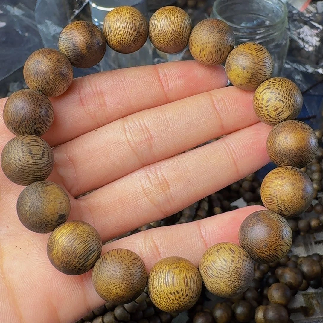 沉香手串1.3圆珠15克多样性发一