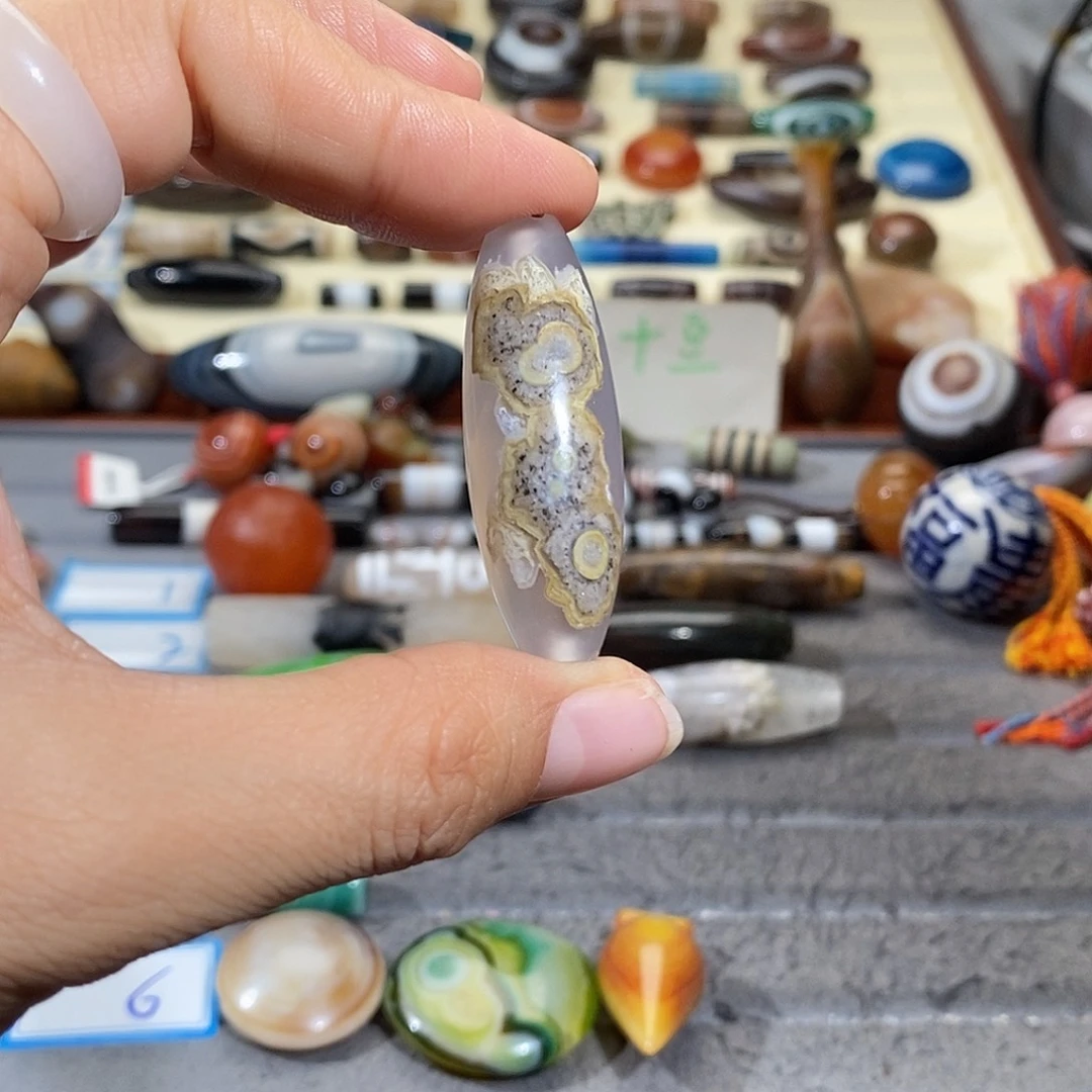 羽***鹤玛瑙/玉髓合金颈饰