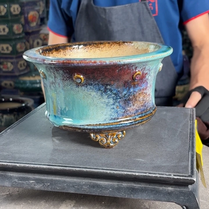 一风堂石湾花盆 内18*10泥子