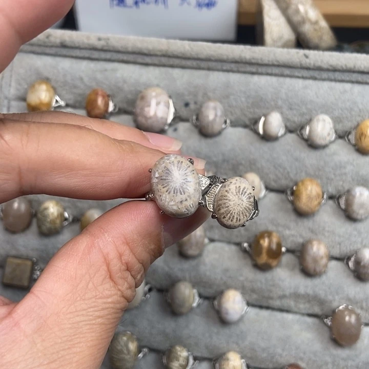 未镶嵌手链硅化珊瑚（珊瑚玉）