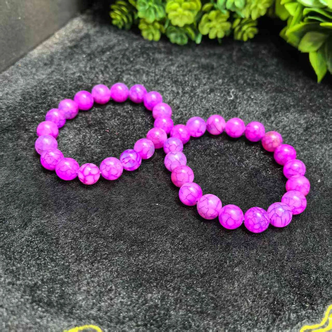 S7831【百百福珠宝】紫元花玛瑙紫手串-多样性发货只发一件