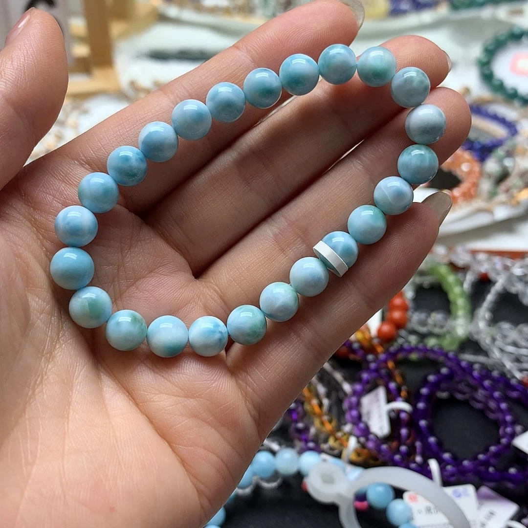 针钠钙石（海纹石）未镶嵌手链手链