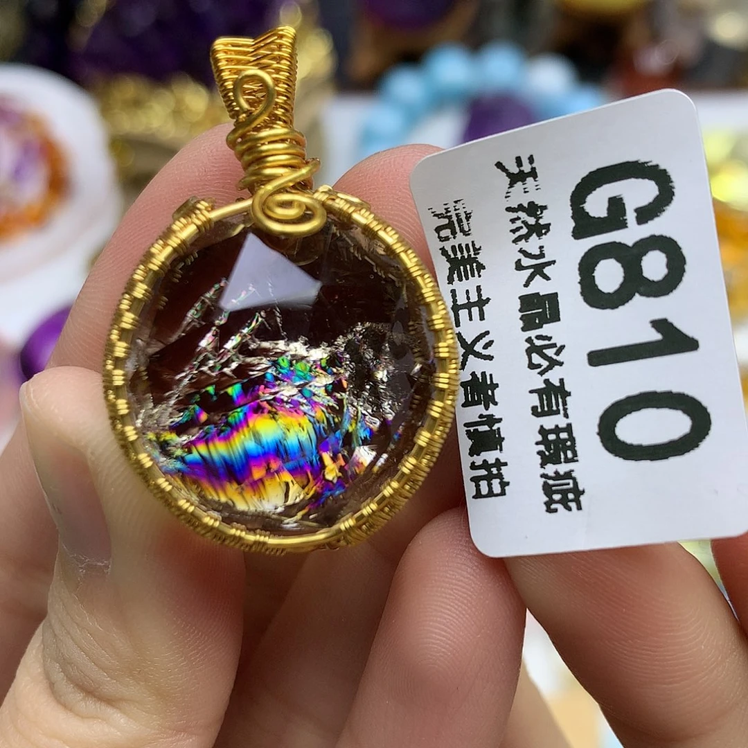 珠宝半成品未镶嵌水晶吊坠
