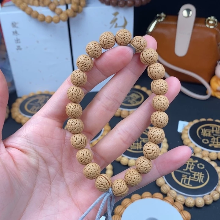 桃核手串玉化皮11 （尺寸误差0.5之间）