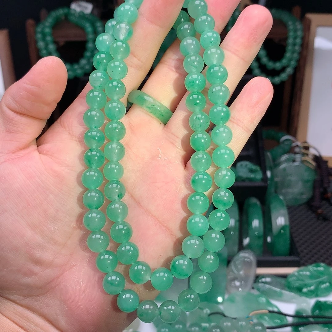 石英质玉项链未镶嵌卡9.2