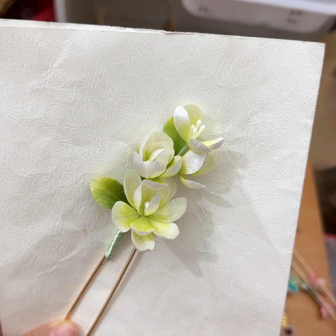 仿珍珠合金绒花现货
