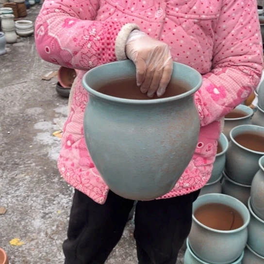 红陶口21高24瑕疵