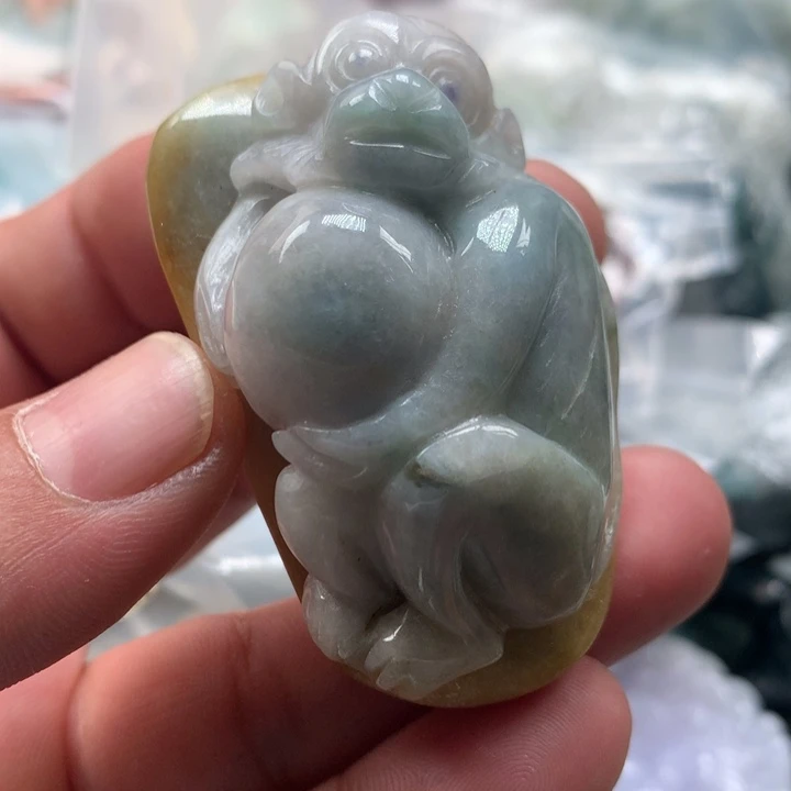 翡翠未镶嵌颈饰保真天然a货翡翠