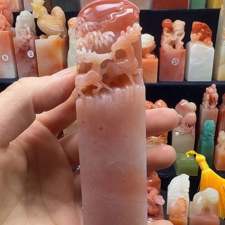 寿山石印石寿山石手工雕刻