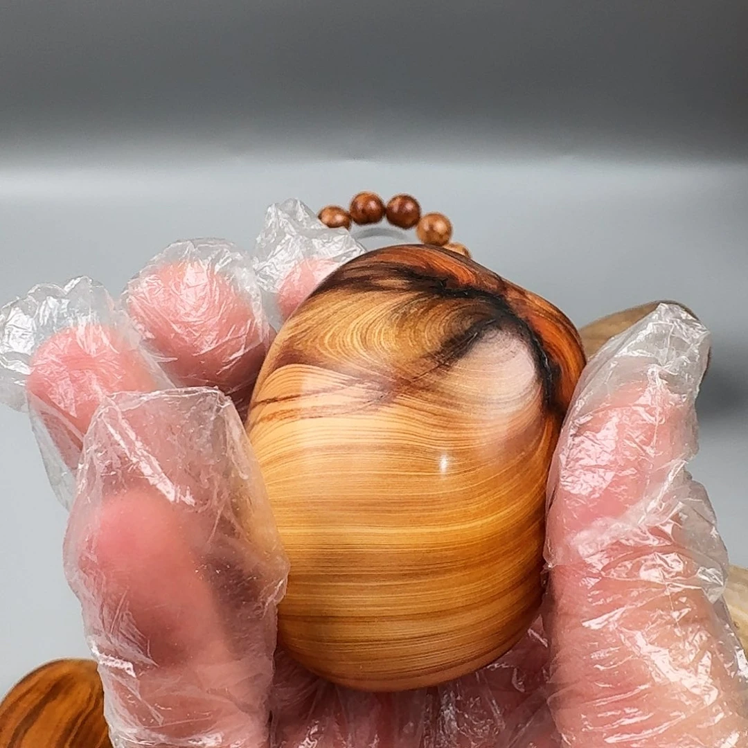李***攻手串/手链柏木（崖柏）原皮把件
