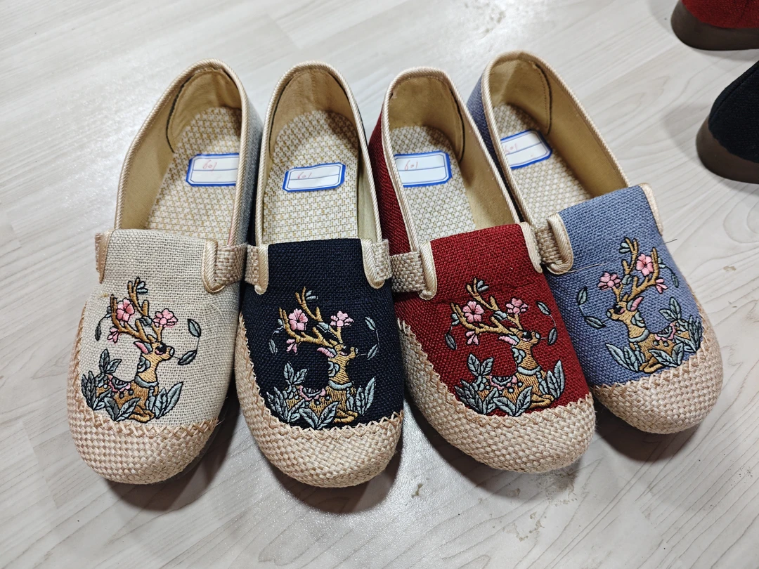 601超轻底编麻女鞋