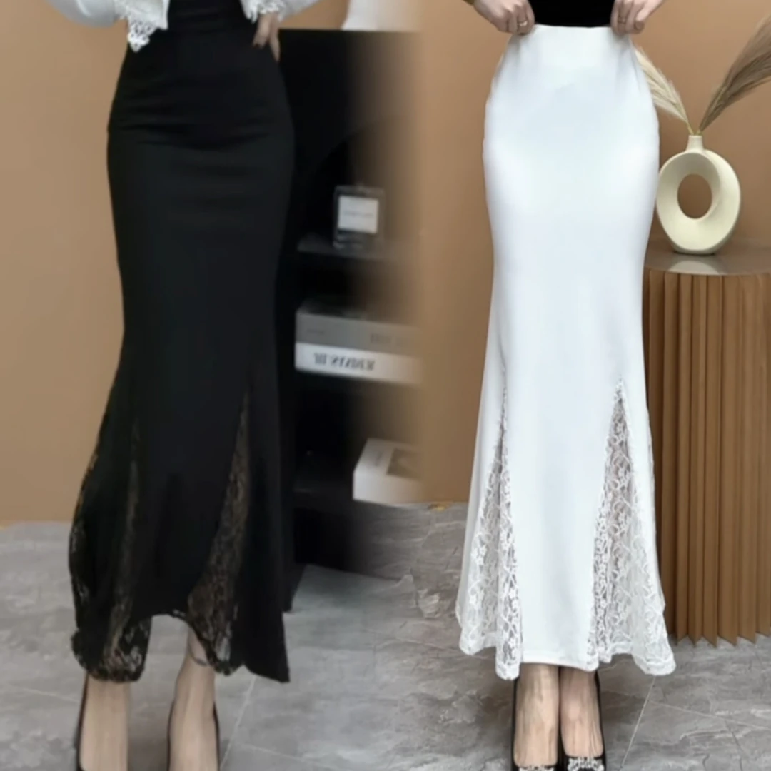 时尚气质显瘦百搭蕾丝鱼尾裙