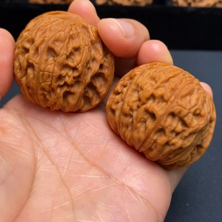 文玩核桃把件丿*仙红狮子