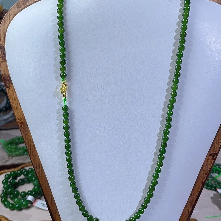 穗***安和田玉（碧玉）未镶嵌颈饰5