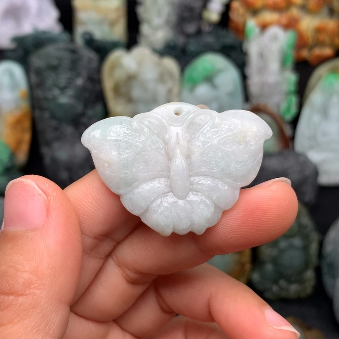 翡翠未镶嵌颈饰天然翡翠A货