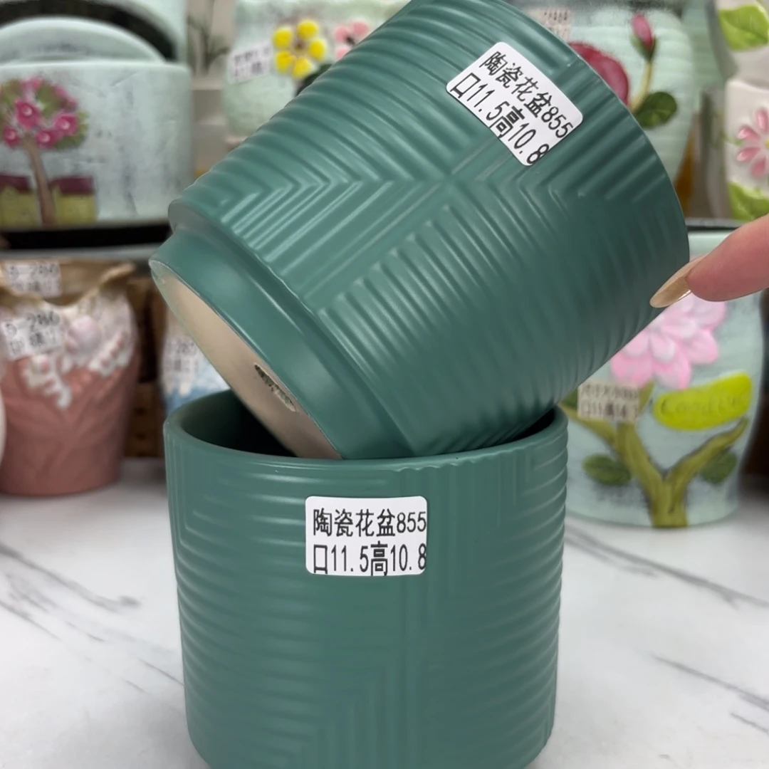 @夏西陶瓷花盆@@5855