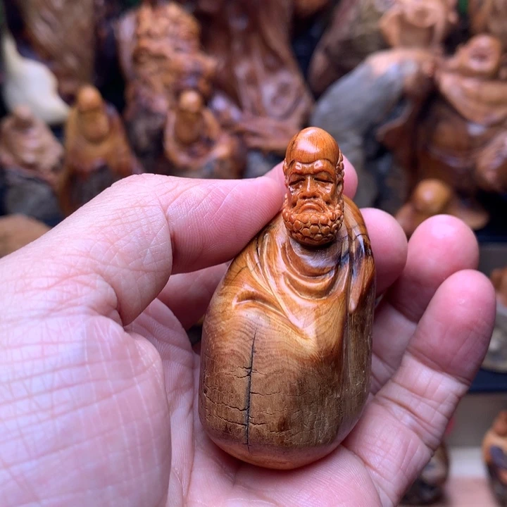 柏木（崖柏）崖柏陈化料手把件