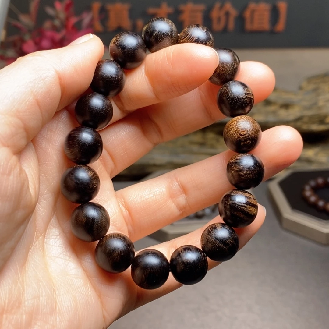 沉香手串越南芽庄白棋楠瘤疤1.2