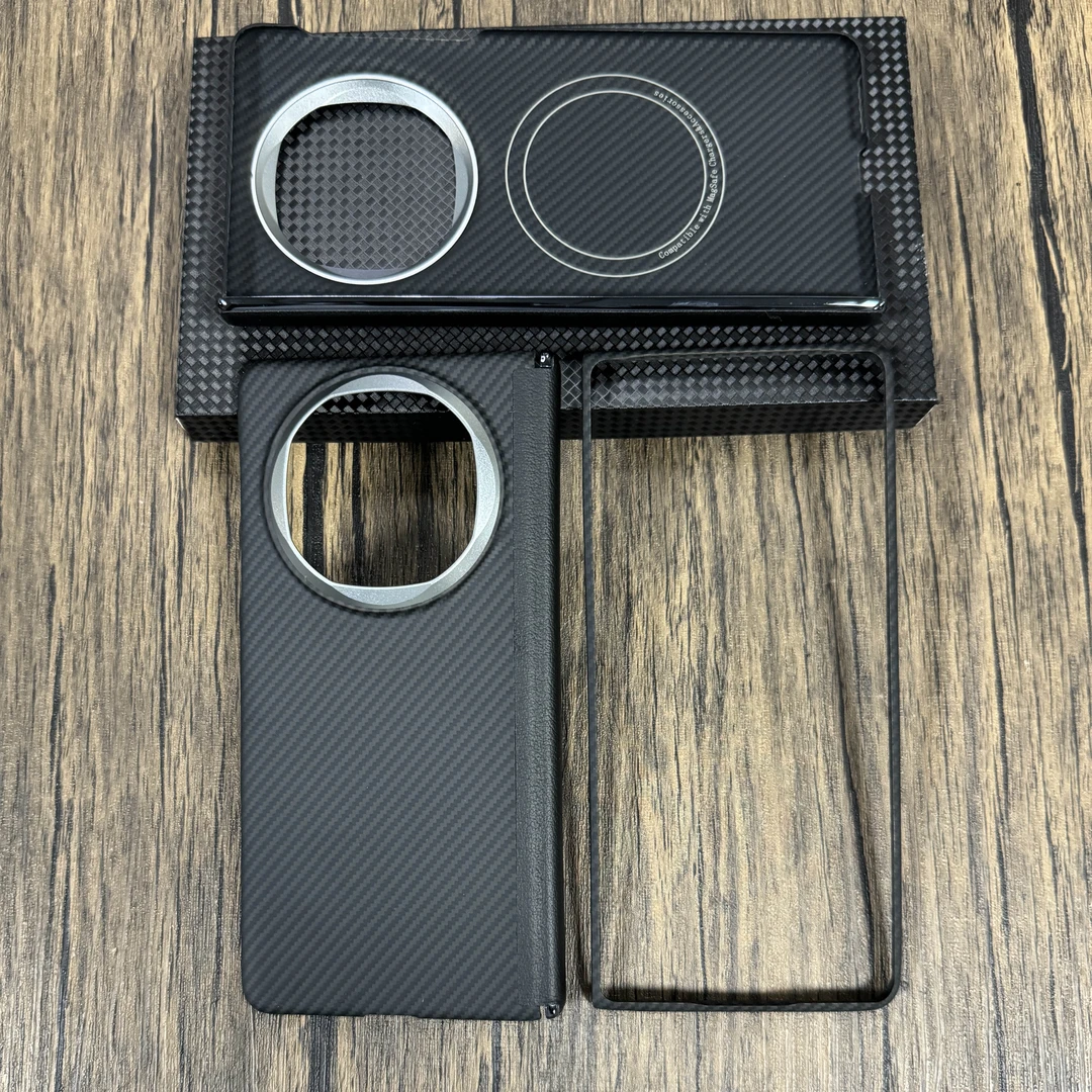 适用华为matex6凯夫拉纤维中轴保护磁吸手机壳轻薄全包防摔商务