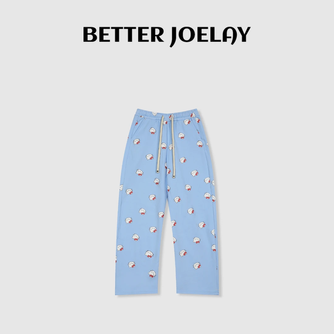 BETTERJOELAY -加绒【晴天凯蒂】时尚百搭宽松休闲裤可爱通勤Z1150