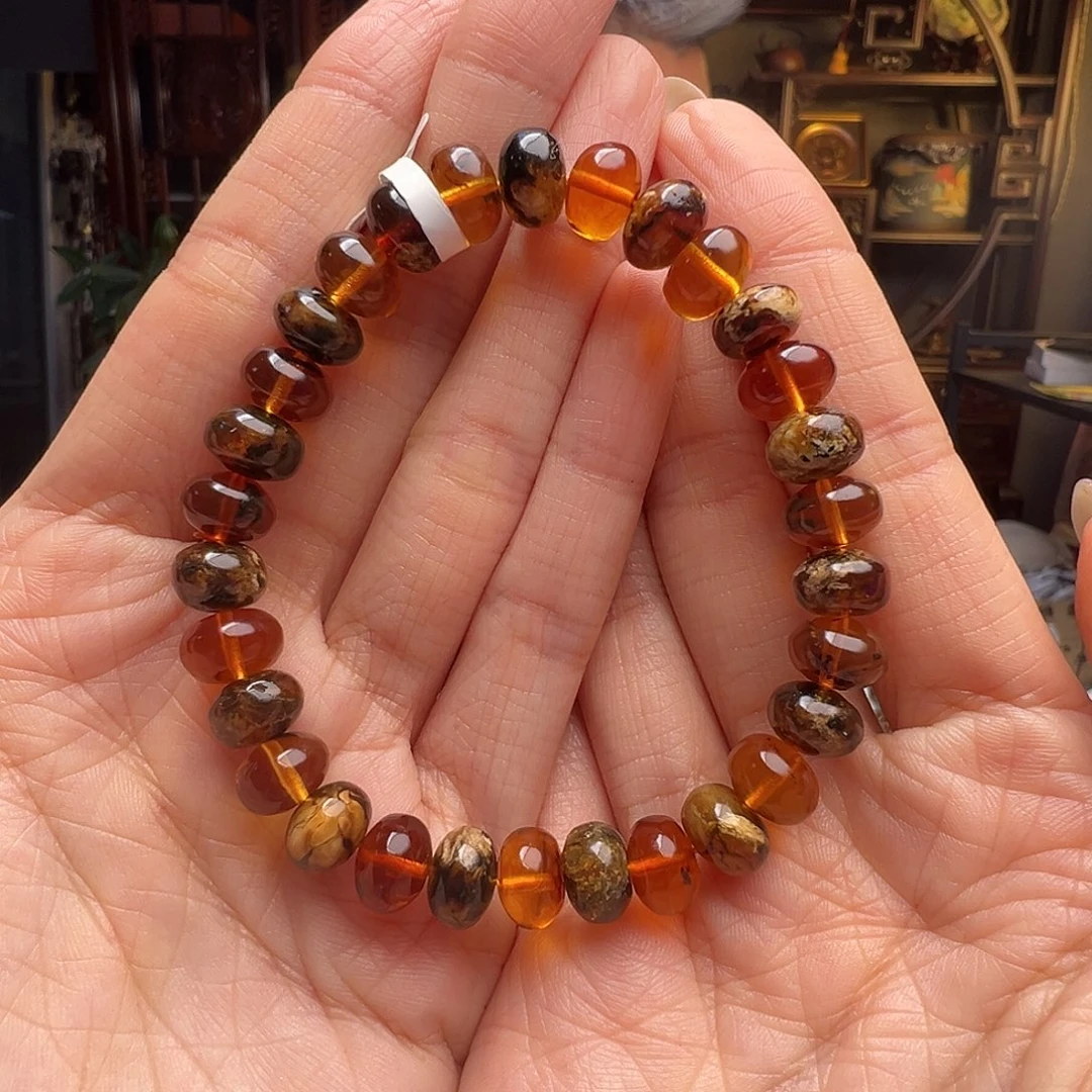 琥珀未镶嵌裸石抚顺琥珀10480九