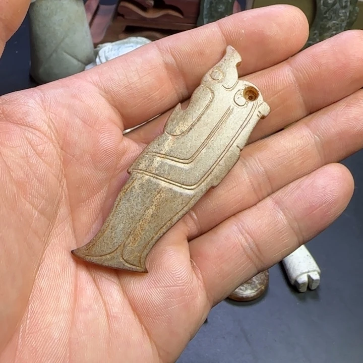 和田玉挂件未镶嵌空*悟