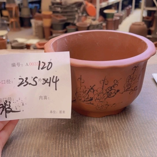 紫砂花盆紫紫砂盆