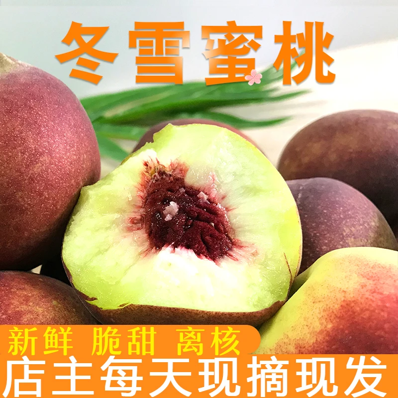 山东青州蜜桃脆甜青瓤5斤脆甜多汁秋冬雪蜜桃冬桃小桃子10斤应季
