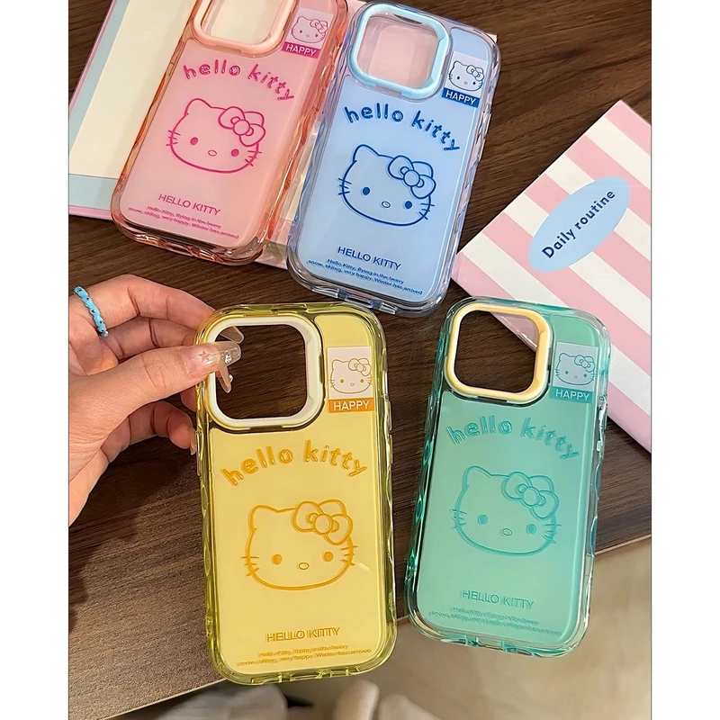 卡通夏日可爱KT适用iPhone16promax苹果13/15新款14手机壳11女