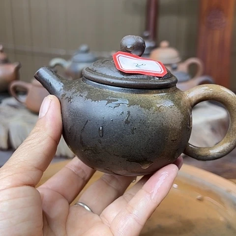 金***福戬谷龙窑柴烧茶壶20
