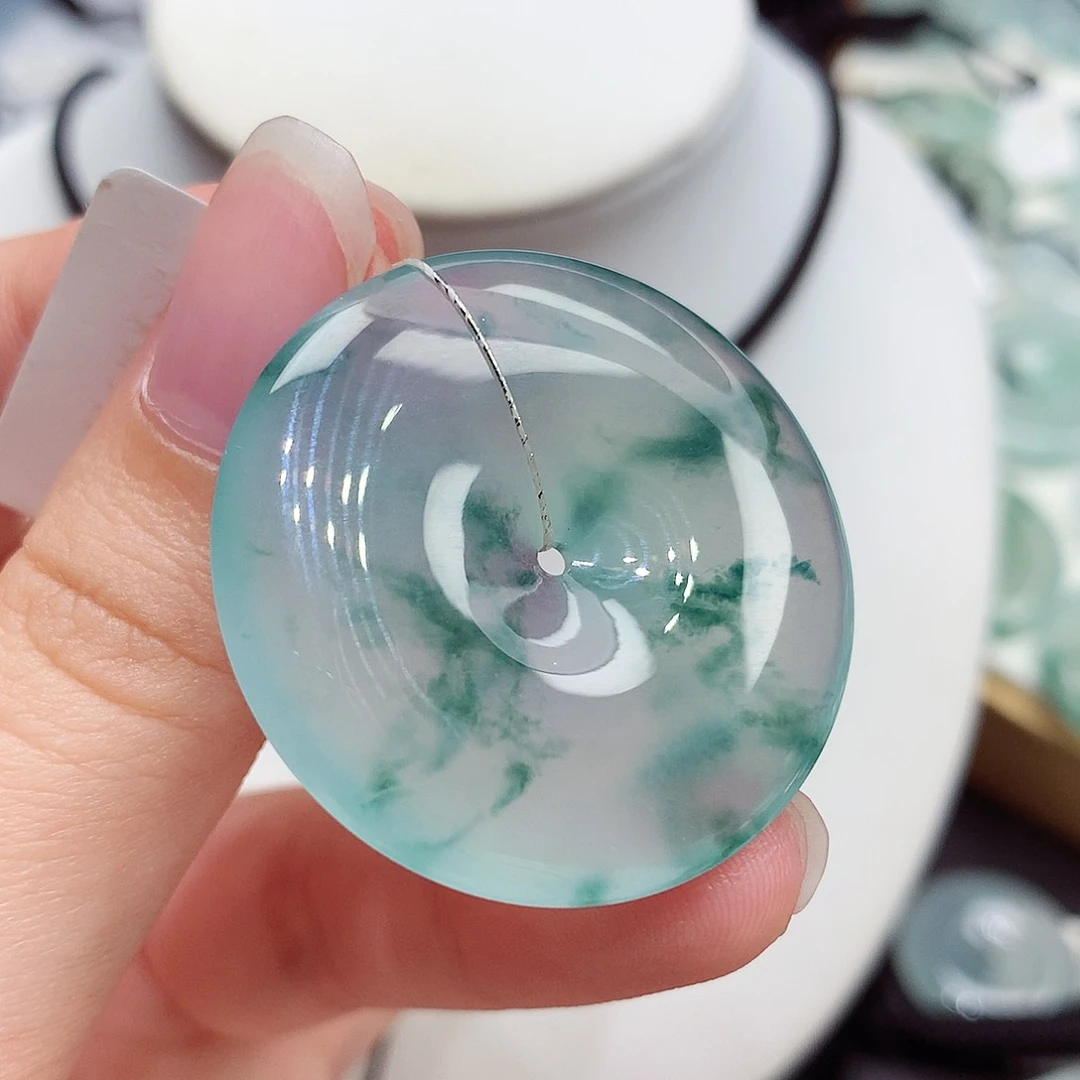 颈饰未镶嵌翡翠翡翠96，34.5/5.8