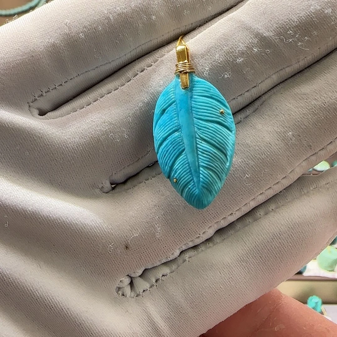 甜***豆绿松石未镶嵌配饰