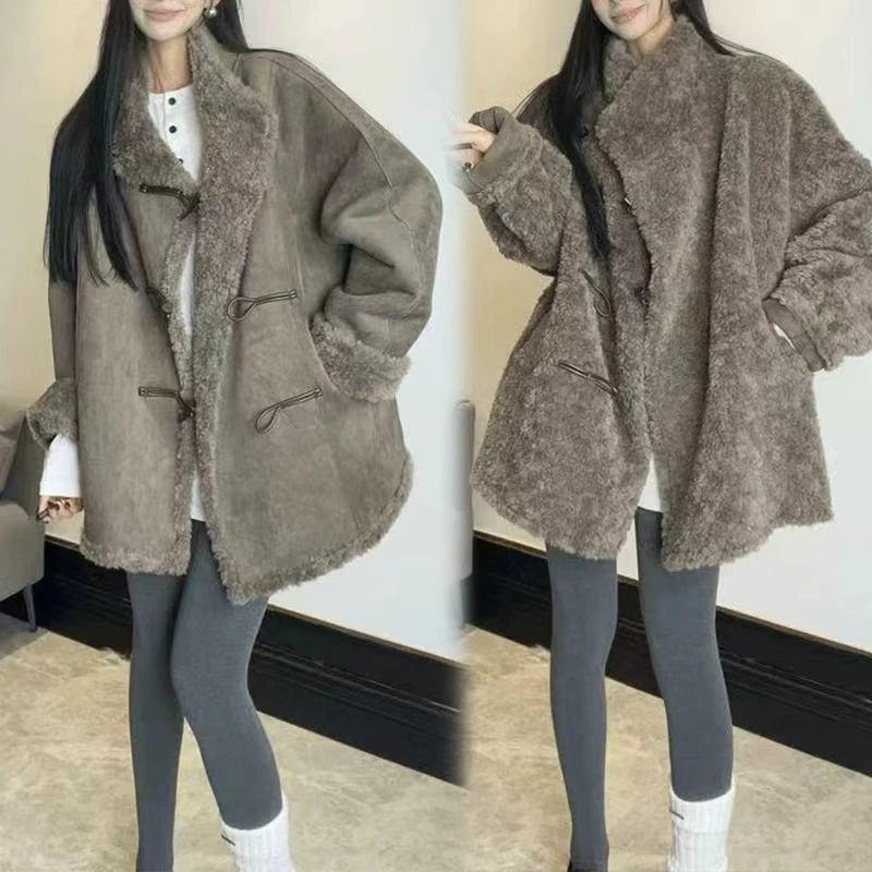 韩系慵懒风时尚潮流短外套2025年秋冬新款高级感百搭宽松上衣外套